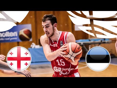 Georgia v Estonia - Full Game - Class. Game 13-14 - FIBA U20 European Championship Division B 2018
