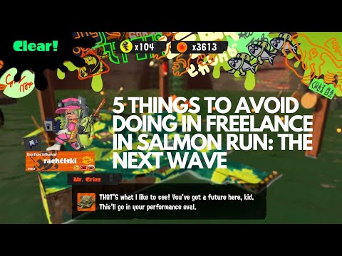 Five things to avoid doing in your freelance games in Salmon Run: The Next Wave in Splatoon 3