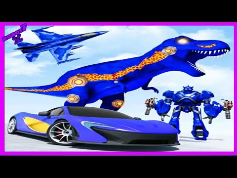 flying dino Robot car games Android gameplay