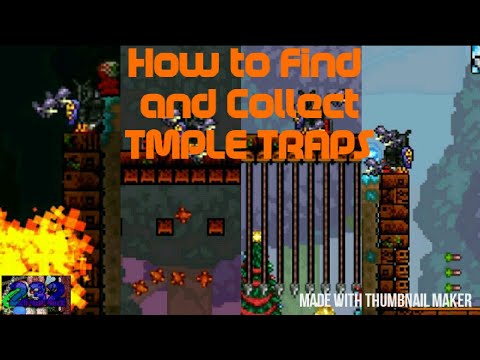 How to Get SPEAR TRAPS in Terraria\SUPER DART,  FLAME, and SPIKY BALL TRAPS