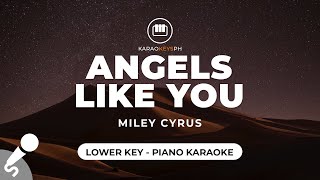 Download lagu Angels Like You - Miley Cyrus (Lower Key - Piano Karaoke) mp3