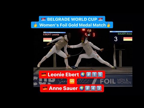 Belgrade World Cup 2202 SWF - GOLD - Ebert GER v Sauer GER