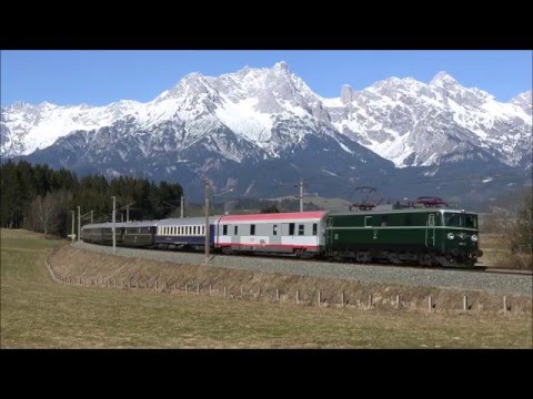1010.10 mit dem SE 14379, am 20.03.2016 bei Gerling (Giselabahn).