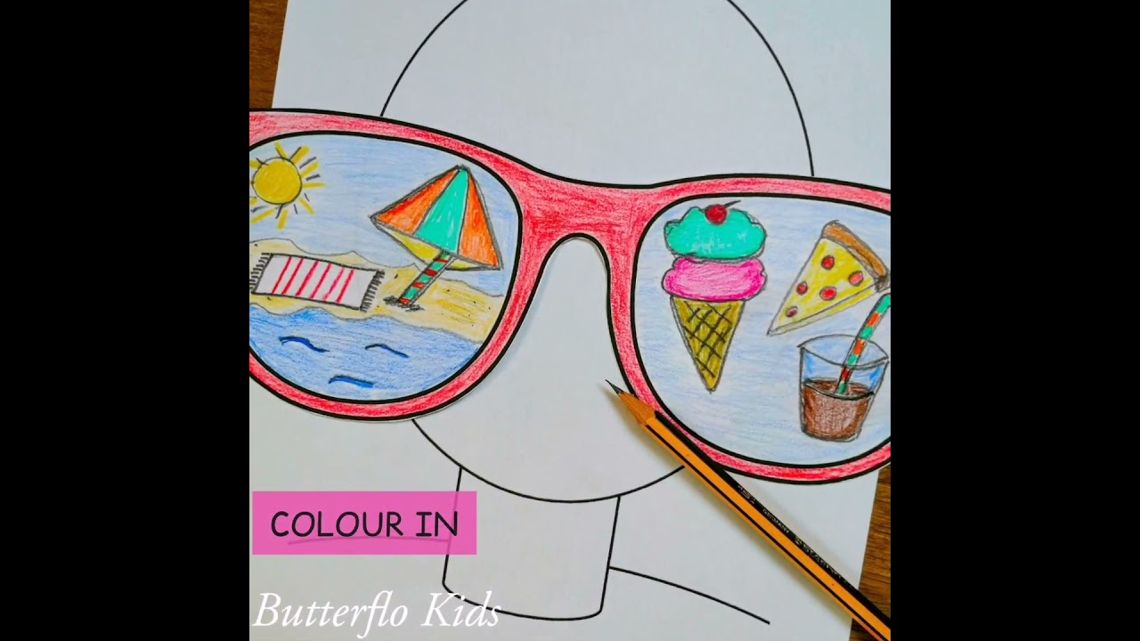 Summertime Arts and Craft Reflection Selfie #shorts #artsandcrafts #selfie