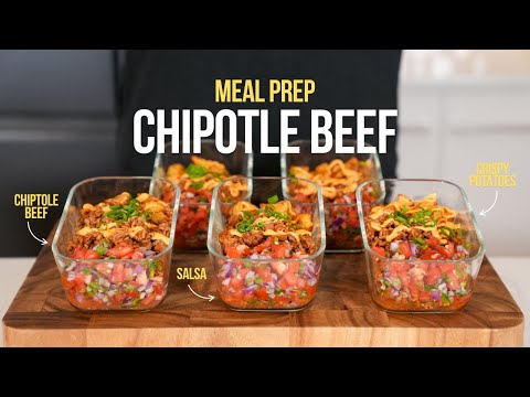HIGH PROTEIN Meal Prep Chipotle Beef & Potato Bowls