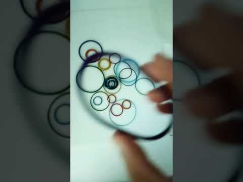 NBR EPDM SILICONE VITON SBR NR different color waterproof rubber o ring