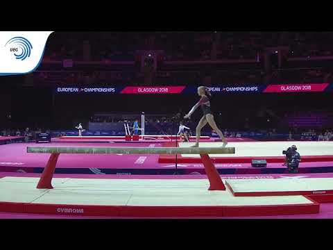 Mathilde BENTSEN (DEN) - 2018 Artistic Gymnastics Europeans, junior qualification beam