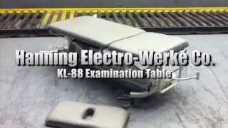 preview picture of video 'Hanning Electro-Werke Co Examination Table KL-88 on GovLiquidation.com'