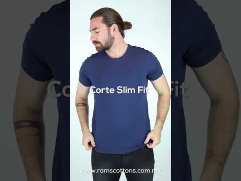 Playera Blanca Básica Muscle Fit de Algodón Cuello Redondo Caballero 