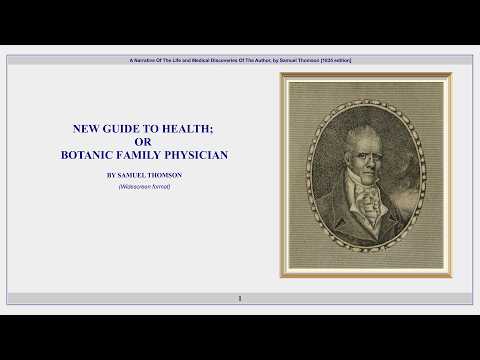 A Narrative Of The Life and Medical Discoveries Of The Author, by Samuel Thomson [1835 edition]