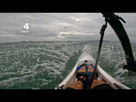 Choppy sea! NK Breeze surfski #surfski