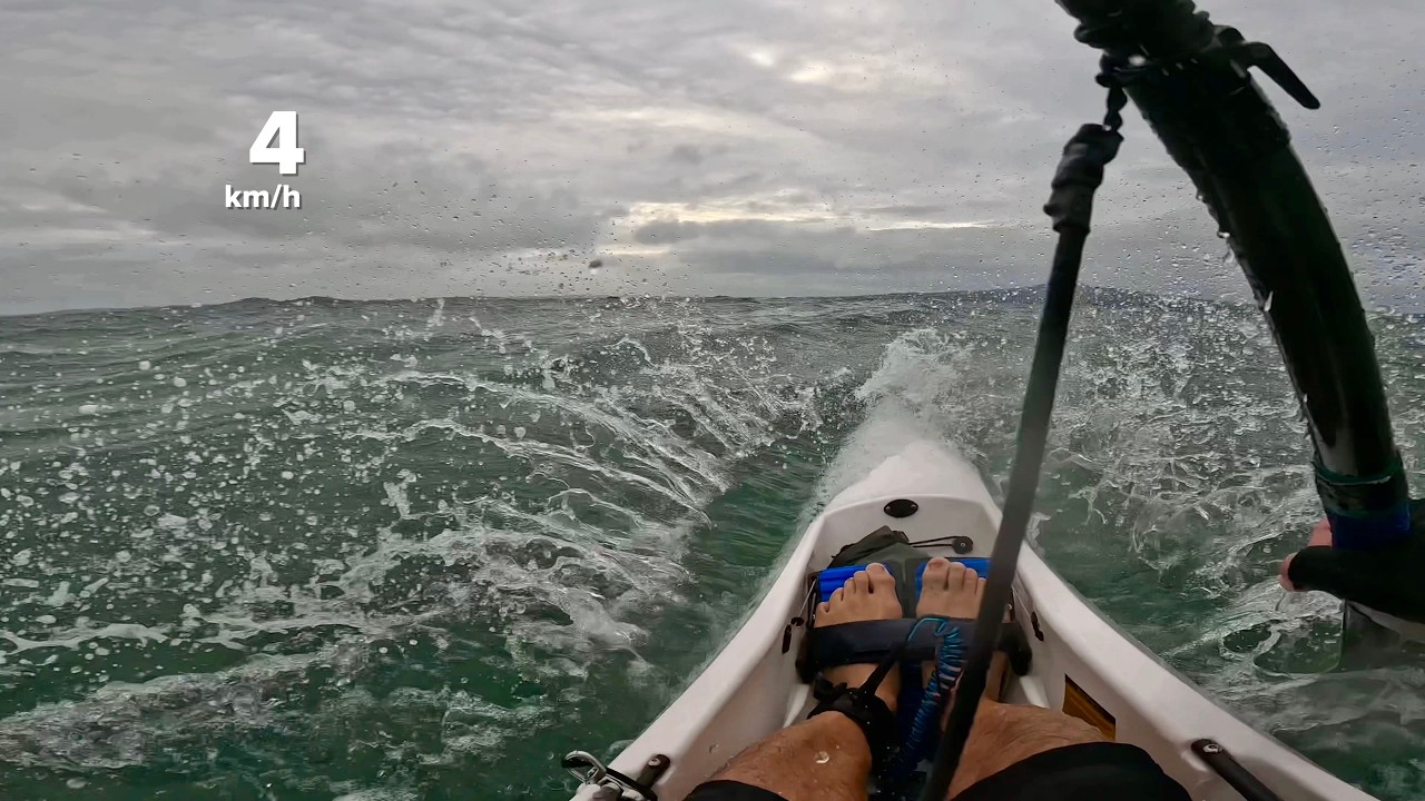 Choppy sea! NK Breeze surfski #surfski