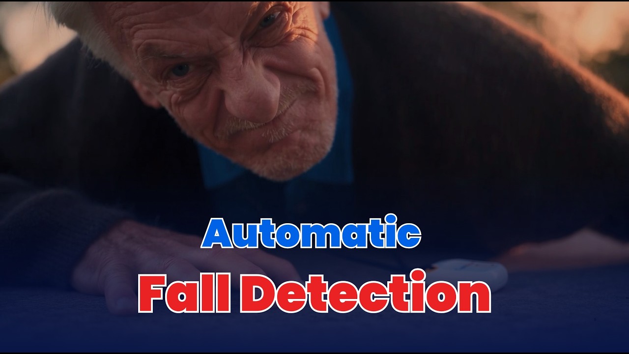 CareAlert GPS Mobile Alarm fall detection — the alarm detects a fall and calls for help automatically