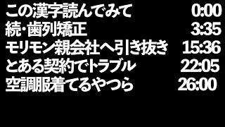 【二人ラジオ】日記やん P.55(この漢字読んでみて、続・歯列矯正、モリモン親会社へ引き抜き、とある契約でトラブル、空調服着てるやつら)