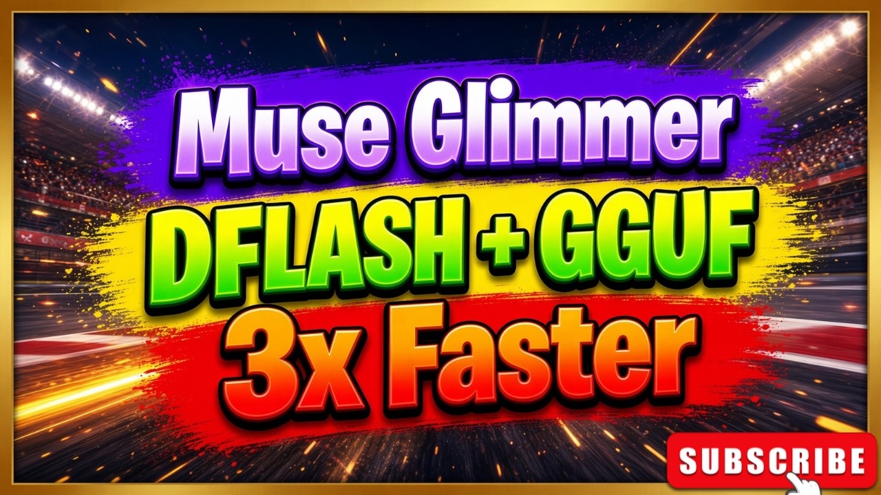 Muse Glimmer 30B GGUF + DFlash: 3x Faster Local Inference