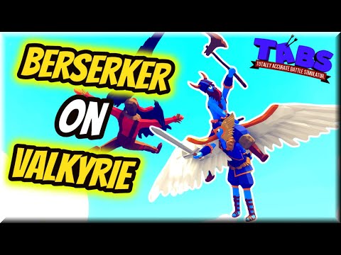 Berserker on Valkyrie⚔ vs Every Unit - TABS Original Mods Renaissance Update