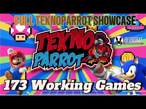 TeknoParrot System Showcase & Gameplay Collection 2025 | 173 Tested Arcade Games on RetroBat