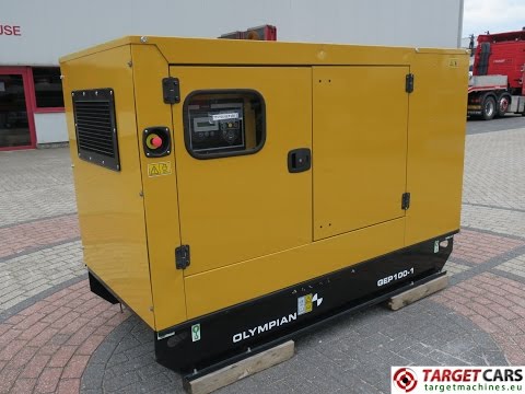 775704 CAT OLYMPIAN GEP100-1 DIESEL GENERATOR SET 88KVA 400V/230V NEW/UNUSED 1HR 2015 S01482