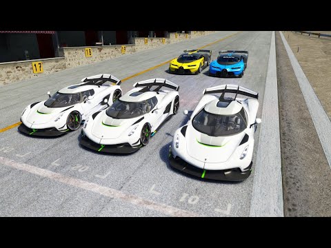 Bugatti Vision GT vs Koenigsegg Jesko at Old Spa