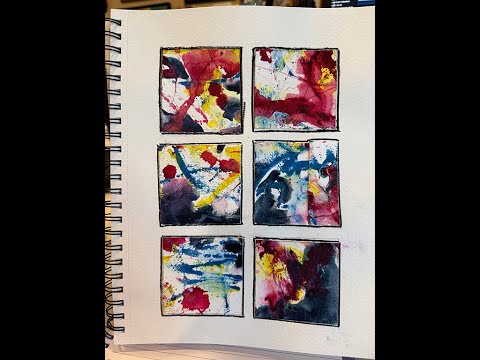 Susan's Studio Chronicles: easy 4 (water)color play #watercolorpainting #watercolortechniques