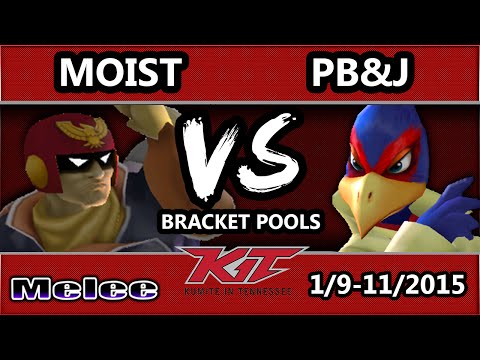 KiT 15 - Moist (Captain Falcon) Vs. SS | PB&J (Fox, Falco) SSBM Bracket Pools - Smash Melee