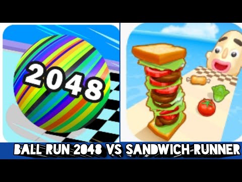 Sandwich runner vs ball run 2048| sandwich runner  poop || ball run 2048 sandwich runner ||