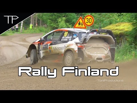 WRC Neste Rally Finland 2017 - Highlights, max attack, jumps and mistakes