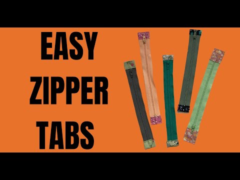 Easy way to make zipper tabs
