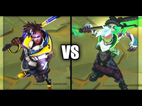 True Damage Ekko vs PROJECT: Ekko Legendary vs Epic Skins Comparison (League of Legends)