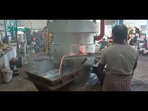 40 ton/d Scrap Lead Melting Cupola Furnace in India