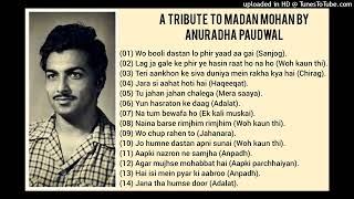 Download lagu A TRIBUTE TO MADAN MOHAN BY ANURADHA PAUDWAL (VOLUME 1) mp3 Download lagu A TRIBUTE TO MADAN MOHAN BY ANURADHA PAUDWAL (VOLUME 1) mp3