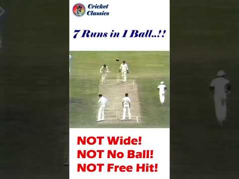 Batsman Scores 7 Runs in 1 Ball!! NOT Wide, No Ball, Free Hit or any Fancy Cricket! RAREST INCIDENT?