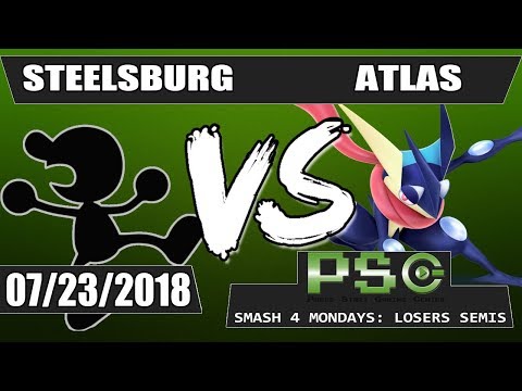 Smash 4 Mondays: Steelsburg (G&W/Falco/Fox) vs Atlas (Greninja/Cap. Falcon) [Losers Semis]