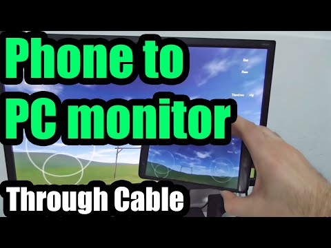 How to connect Smartphone to PC Monitor through Cable (LG G3)
