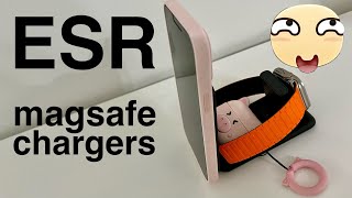 ESR portable 3-in1 Qi charger , home charger , and Qi2 mini charger