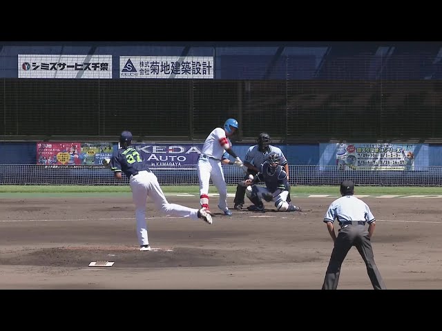 【ファーム】ファイターズ・阪口樂のタイムリーと谷内亮太のスクイズで鮮やかに逆転!!  2023年8月2日 北海道日本ハムファイターズ 対 東京ヤクルトスワローズ