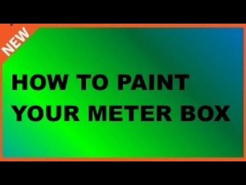 How to Paint Your Meter Box