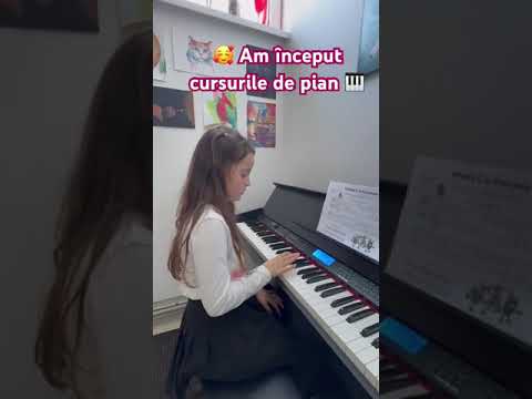 🥰Am început cursurile de pian 🎹 #pian #muzica #activitati