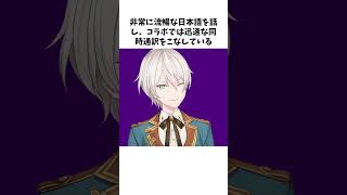 【生徒会長】オ ジユに関する雑学 #にじさんじ #雑学 #shorts #오지유