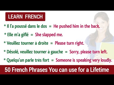 50 French Phrases You can use for a Lifetime  !!  Français Pour Débutants 🔥.