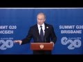 Путин об Украине по итогам G20 в Австралии 16.11.2014 