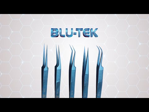 TWEEZERS,BLU-TEK,5-PIECE KIT W/CASE