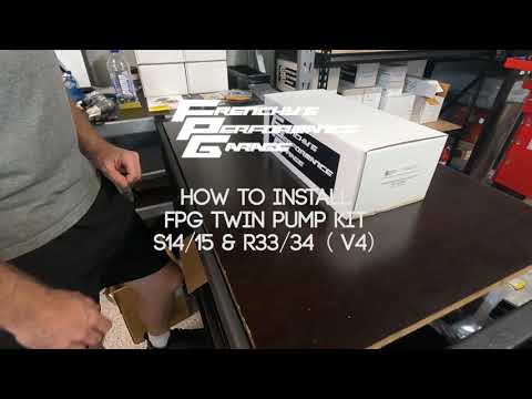 FPG Twin Pump Kit Nissan S14/15 R33/34 Skyline Silvia Installation V4