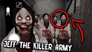 100 Jeff the Killer CLONES in Granny Horror Game... (Granny Mobile Horror Game)