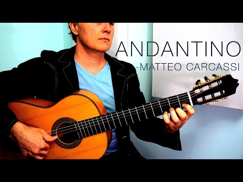Andantino - Matteo Carcassi - Easy Beginner Classical Guitar Study