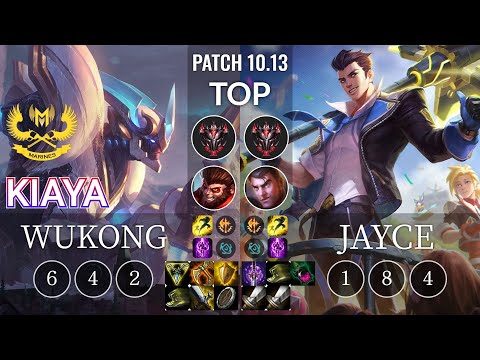 GAM Kiaya Wukong vs Jayce Top - KR Patch 10.13
