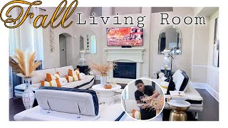 New Fall 🍁 LIVING ROOM REFRESH While Pregnant 🤰| Fall Decor 2022
