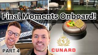 Final Day on CUNARD QUEEN ANNE: Rocky Seas, Grand Suite Peek & Aji Wa Dining!