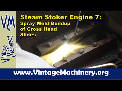 Restaurierung des Stoker-Motors einer Dampflokomotive - Teil 7: Sprühschweißaufbau von Kreuzkopfs...
