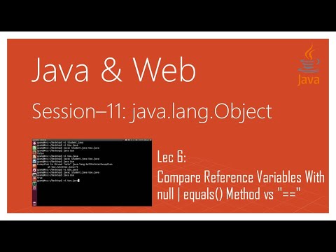 Java Lang Object 6 Compare Reference Variables With Null Equals Method Vs In Java